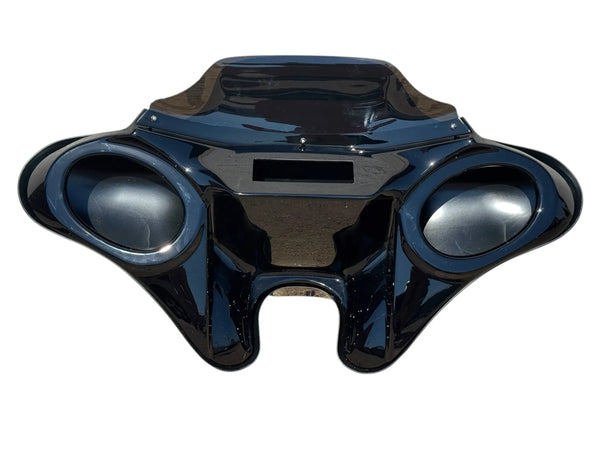 USA-BIKER Batwing Fairing Windscreen For Harley Sportster 1200/883, XL, SuperLow, Iron – Primed Black, 2-Piece Kit