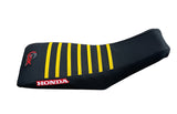 QK Racing HONDA TRX 400EX MULTI GRIP SEAT COVER 1999 2007 Black/Yellow Ribs