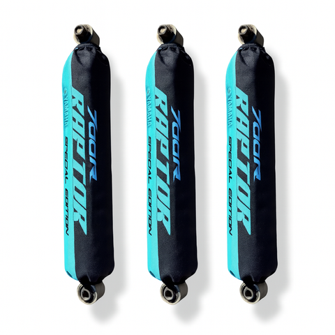 Yamaha Raptor YFM700R 700R [Special Edition] Turquoise & Black Shock Covers